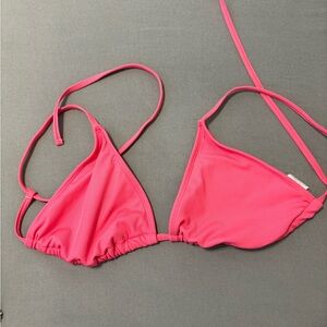 Pink Target Bikini Top